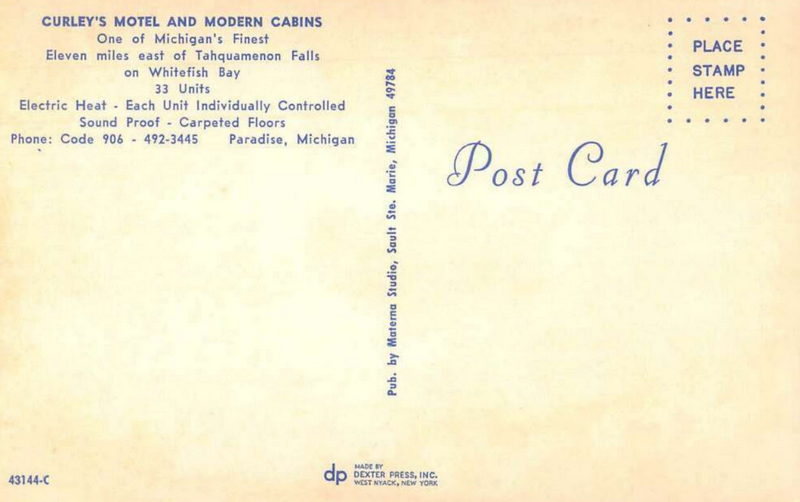 Curleys Paradise Motel - Old Postcard (newer photo)